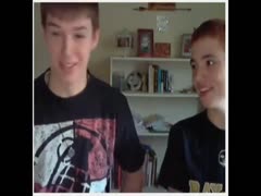 Gay brothers jerking off on webcam